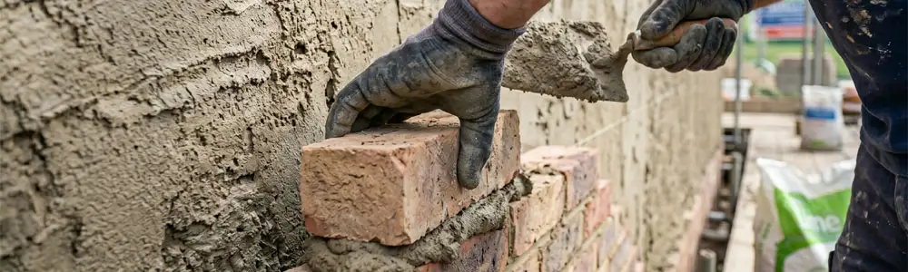 Brick wall construction