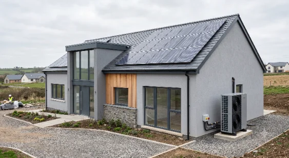 Solar PV and heat pump sequencing on a self-build