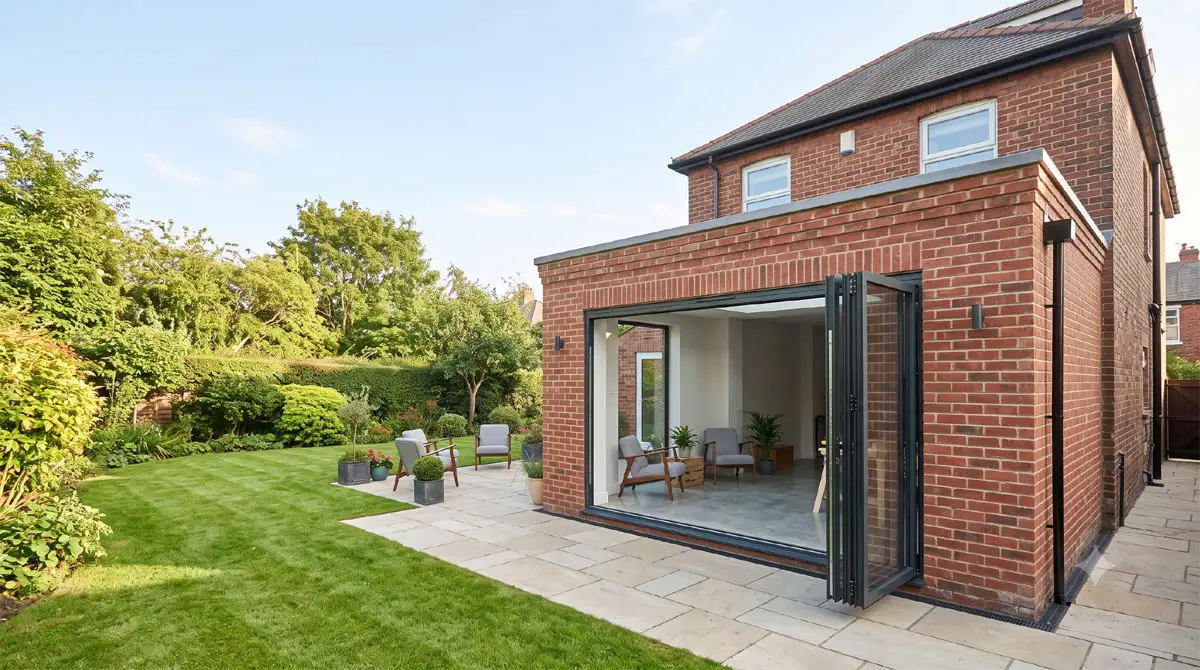 Single storey house extension project kit